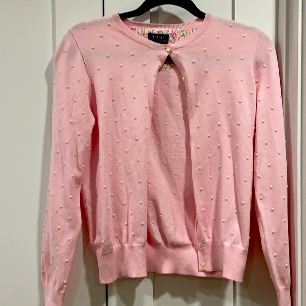 Girls light pink cardigan